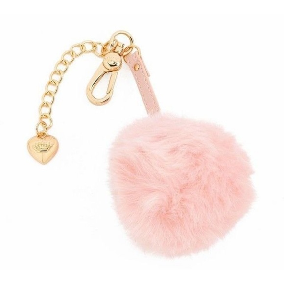 Juicy Couture Accessories - Juicy Couture Faux Fur Pom Pom Key Chain